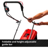 EINHELL GE-CM 18/33 Li (1x4,0Ah) Cortacésped de empuje a gasolina Batería Negro, Rojo rojo/Negro, 0Ah), Cortacésped de empuje a gasolina, 33 cm, 2,5 cm, 6,5 cm, 30 L, 4 rueda(s)