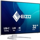 EIZO FlexScan EV3240X-WT LED display 80 cm (31.5") 3840 x 2160 Pixeles 4K Ultra HD LCD Blanco, Monitor LED blanco, 80 cm (31.5"), 3840 x 2160 Pixeles, 4K Ultra HD, LCD, 5 ms, Blanco