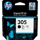 HP Cartucho de tinta Original 305 negro Rendimiento estándar, Tinta a base de pigmentos, 2 ml, 120 páginas, 1 pieza(s), Pack individual