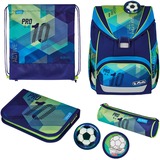 Herlitz 50037711, Cartera de escuela azul/Verde