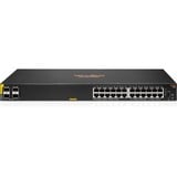 Hewlett Packard Enterprise Aruba 6100 24G Class4 PoE 4SFP+ 370W Gestionado L3 Gigabit Ethernet (10/100/1000) Energía sobre Ethernet (PoE) 1U Negro, Interruptor/Conmutador Gestionado, L3, Gigabit Ethernet (10/100/1000), Energía sobre Ethernet (PoE), Montaje en rack, 1U