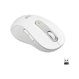Logitech Signature M650 L, Ratón blanco, mano derecha, Óptico, Bluetooth, 4000 DPI, Blanco