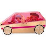 MGA Entertainment 3-in-1 Party Cruiser, Vehículo de juguete Oro rosa/Rosa neón, L.O.L. Surprise! 3-in-1 Party Cruiser, Coche de muñeca, 4 año(s), Necesita pilas