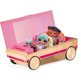 MGA Entertainment 3-in-1 Party Cruiser, Vehículo de juguete Oro rosa/Rosa neón, L.O.L. Surprise! 3-in-1 Party Cruiser, Coche de muñeca, 4 año(s), Necesita pilas