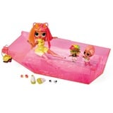 MGA Entertainment 3-in-1 Party Cruiser, Vehículo de juguete Oro rosa/Rosa neón, L.O.L. Surprise! 3-in-1 Party Cruiser, Coche de muñeca, 4 año(s), Necesita pilas