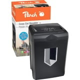 Peach PS500-70 triturador de papel Corte cruzado 58 dB Negro, Destructora de documentos negro, Corte cruzado, 18 L, 200 hojas, 58 dB, 14 hojas, Negro