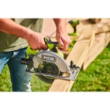 Ryobi ONE+ Sierra circular de mano sin escobillas RCS18BL-0, 18 Voltios verde/Negro