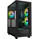 Sharkoon Rebel C60 RGB, Cajas de torre negro