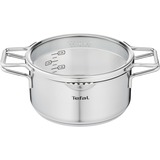 Tefal Nordica H8524435 cacerola 2,9 L Alrededor Acero inoxidable, Olla acero fino, 2,9 L, Alrededor, Acero inoxidable, Acero inoxidable, Acero inoxidable, Cerámico, Gas, Halógeno, Inducción, Placa de sellado