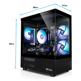 Thermaltake PC-000092-DE, Gaming-PC negro/Transparente