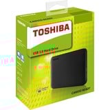 Toshiba Canvio Ready 2 TB, Externo, Unidad de disco duro negro, 2000 GB, 2.5", 3.2 Gen 1 (3.1 Gen 1), Negro