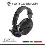 Turtle Beach Recon 70 Auriculares Alámbrico Diadema Juego Negro, Auriculares para gaming negro, Alámbrico, 20 - 20000 Hz, Juego, Auriculares, Negro