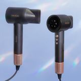 Cecotec IoniCare Rockstar Nano IonTech, Secador de pelo negro/Oro rojo