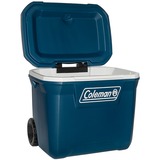 Coleman 50QT Xtreme Wheeled, Nevera azul/blanco