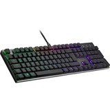 Cooler Master QuickFire SK652 teclado USB QWERTZ Alemán Negro, Gris, Teclado para gaming Gunmetal/Negro, Completo (100%), USB, Interruptor mecánico, QWERTZ, LED RGB, Negro, Gris
