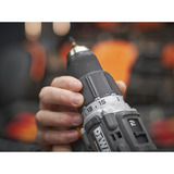 DEWALT Taladro atornillador percutor inalámbrico DCD85MM2T, 18 voltios, diseño McLaren, Taladro/destornillador gris/Negro
