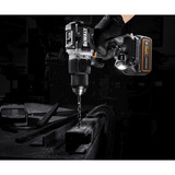 DEWALT Taladro atornillador percutor inalámbrico DCD85MM2T, 18 voltios, diseño McLaren, Taladro/destornillador gris/Negro