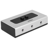 DeLOCK 87699 interruptor de sonido Negro, Gris, Interruptor/Conmutador gris/Negro, 68 mm, 112 mm, 29 mm, 2 canales