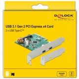 DeLOCK 90397 tarjeta y adaptador de interfaz Interno USB 3.2 Gen 1 (3.1 Gen 1), Controlador USB PCIe, USB 3.2 Gen 1 (3.1 Gen 1), Perfil bajo, PCIe 3.0