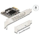 DeLOCK PCI Express x1 > 1in. USB 5 Gbps Tipo-E Key A, 90344, Controlador USB 