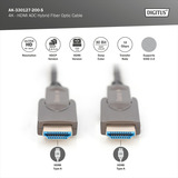Digitus AK-330127-200-S, Cable negro
