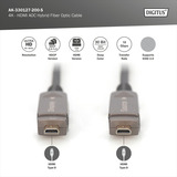 Digitus AK-330127-200-S, Cable negro