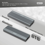 Digitus DA-71120-1, Caja de unidades aluminio