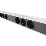 Digitus Regleta con perfil de aluminio, 18 tomas, 42U negro/Aluminio