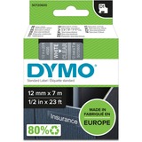 Dymo D1 - Etiquetas estándar - Blanco sobre transparente - 12mm x 7m, Cinta de escritura Blanco sobre transparencia, Poliéster, Bélgica, -18 - 90 °C, DYMO, LabelManager, LabelWriter 450 DUO