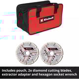 EINHELL Fresadora de ranuras para muros profesional a batería TP-MA 36/30 Li BL-Solo, 36 Voltios (2x18V), Esamblaje con galleta rojo/Negro