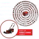 EINHELL GE-CM 36/47 S HW Li Batería Negro, Rojo, Cortacésped rojo/Negro, 47 cm, 3 cm, 6,5 cm, 700 m², 75 L, 3300 RPM