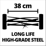 EINHELL GE-HM 38 S Cortacésped manual Negro, Rojo, Cortacéspedes helicolidales rojo/Negro, Cortacésped manual, 38 cm, 1,3 cm, 3,8 cm, 250 m², Hojas cilíndricas