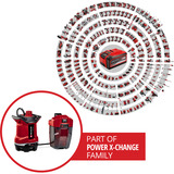 EINHELL Power X-Change Bomba de agua sucia a batería GE-DP 18/25 Li - Solo, 18 Voltios, Bombas presión e inmersión rojo/Negro