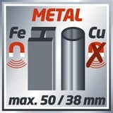 EINHELL TC-MD 50 multidetector digital Cable con corriente, Metal, Madera, Localizador rojo/Negro, 6F22, 9 V, 1 min, 150 g, 365 mm, 220 mm