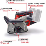 EINHELL TP-MA 36/30 Li BL-Solo, 4350800, Esamblaje con galleta rojo/Negro