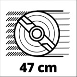 Einhell GE-CM 36/47 S HW Li Batería Negro, Rojo, Cortacésped rojo/Negro, 47 cm, 3 cm, 6,5 cm, 700 m², 75 L, 3300 RPM