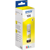 Epson 106 EcoTank Yellow ink bottle, Tinta Original, Amarillo, Epson, - EcoTank ET-7750 - EcoTank ET-7700, 70 ml, Impresión por inyección de tinta