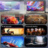 Hisense 55E7S, TV QLED negro