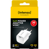 Intenso Power Adapter W30C² GaN, Cargador blanco