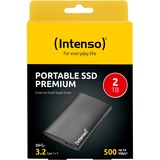 Intenso SSD externa Premium 2 TB, Unidad de estado sólido negro