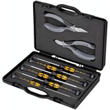 KNIPEX Juego de alicates electrónicos ESD, 8 piezas, Set de pinzas negro/Gris