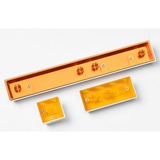 Keychron Tecla artesanal Enter de aleación de aluminio, Cubierta de teclado blanco/Naranja