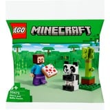LEGO Minecraft Steve y Panda Bebé, Juegos de construcción Juego de construcción, 6 año(s), Plástico, 35 pieza(s), 26 g