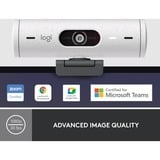 Logitech Brio 500 Cámaras web, Webcam blanco/Negro, 4 MP, 1920 x 1080 Pixeles, Full HD, 60 pps, 1280x720@60fps, 1920x1080@30fps, 1080p, 720p