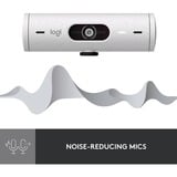 Logitech Brio 500 Cámaras web, Webcam blanco/Negro, 4 MP, 1920 x 1080 Pixeles, Full HD, 60 pps, 1280x720@60fps, 1920x1080@30fps, 1080p, 720p