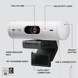 Logitech Brio 500 Cámaras web, Webcam blanco/Negro, 4 MP, 1920 x 1080 Pixeles, Full HD, 60 pps, 1280x720@60fps, 1920x1080@30fps, 1080p, 720p