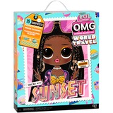 MGA Entertainment OMG Travel Doll- Sunset, Muñecos L.O.L. Surprise! OMG Travel Doll- Sunset, Muñeca fashion, Femenino, 4 año(s), Chica, Multicolor