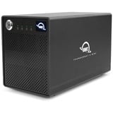 OWC ThunderBay 4 mini Carcasa de disco duro/SSD Negro 2.5", Caja de unidades negro, Carcasa de disco duro/SSD, 2.5", SATA, 40 Gbit/s, Conexión USB, Negro