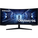 SAMSUNG Odyssey C34G55TWWR 86,4 cm (34") 3440 x 1440 Pixeles UltraWide Quad HD LED Negro, Monitor de gaming negro, 86,4 cm (34"), 3440 x 1440 Pixeles, UltraWide Quad HD, LED, 1 ms, Negro