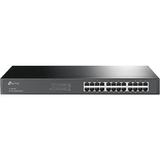 TP-Link TL-SG1024 No administrado Gigabit Ethernet (10/100/1000) 1U Negro, Interruptor/Conmutador negro, No administrado, Gigabit Ethernet (10/100/1000), Bidireccional completo (Full duplex), Montaje en rack, 1U, Minorista